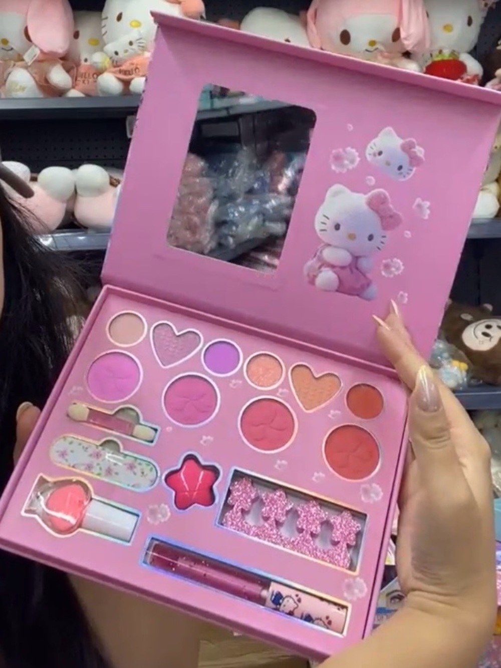 Hello Kitty Pink Multi-Shade Eyeshadow & Blush Makeup Palette